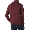 Amazon Essentials Men’s 100% Cotton Quarter-Zip Mock Neck Sweater(Burgundy)
