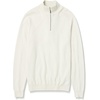 Amazon Essentials Men’s 100% Cotton Quarter-Zip Mock Neck Sweater(Ivory)
