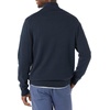 Amazon Essentials Men’s 100% Cotton Quarter-Zip Mock Neck Sweater(Navy)