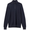 Amazon Essentials Men’s 100% Cotton Quarter-Zip Mock Neck Sweater(Navy)