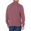 Amazon Essentials Men’s 100% Cotton Quarter-Zip Mock Neck Sweater(Plum)