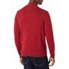 Amazon Essentials Men’s 100% Cotton Quarter-Zip Mock Neck Sweater(Red)