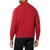 Amazon Essentials Men’s 100% Cotton Quarter-Zip Mock Neck Sweater(Red)