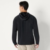 Amazon Essentials Men’s Athletic Lightweight Stretch Woven Colorblock Anorak Jacket(Black)