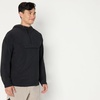 Amazon Essentials Men’s Athletic Lightweight Stretch Woven Colorblock Anorak Jacket(Black)