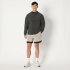 Amazon Essentials Men’s Athletic Lightweight Stretch Woven Colorblock Anorak Jacket(Charcoal)