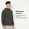 Amazon Essentials Men’s Athletic Lightweight Stretch Woven Colorblock Anorak Jacket(Charcoal)