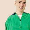 Amazon Essentials Men’s Athletic Lightweight Stretch Woven Colorblock Anorak Jacket(Green)