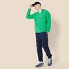 Amazon Essentials Men’s Athletic Lightweight Stretch Woven Colorblock Anorak Jacket(Green)