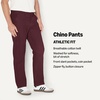 Amazon Essentials Men’s Athletic-Fit Chino Pants(Burgundy)