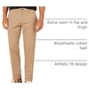 Amazon Essentials Men’s Athletic-Fit Chino Pants(Dark Khaki)