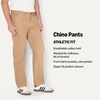 Amazon Essentials Men’s Athletic-Fit Chino Pants(Dark Khaki)