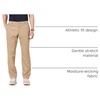 Amazon Essentials Men’s Athletic-Fit Moisture-Wicking Stretch Golf Pants with Active Waistband (Available in Big & Tall)(Khaki Brown)