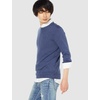 Amazon Essentials Men’s Cable Knit Long-Sleeve Crewneck Sweater, 100% Cotton, Big & Tall Options Available(Blue Heather)