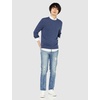 Amazon Essentials Men’s Cable Knit Long-Sleeve Crewneck Sweater, 100% Cotton, Big & Tall Options Available(Blue Heather)