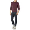 Amazon Essentials Men’s Cable Knit Long-Sleeve Crewneck Sweater, 100% Cotton, Big & Tall Options Available(Burgundy)