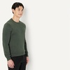 Amazon Essentials Men’s Cable Knit Long-Sleeve Crewneck Sweater, 100% Cotton, Big & Tall Options Available(Dark Olive Heather)