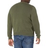 Amazon Essentials Men’s Cable Knit Long-Sleeve Crewneck Sweater, 100% Cotton, Big & Tall Options Available(Dark Olive Heather)