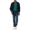 Amazon Essentials Men’s Cable Knit Long-Sleeve Crewneck Sweater, 100% Cotton, Big & Tall Options Available(Emerald Green Stripe)