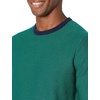 Amazon Essentials Men’s Cable Knit Long-Sleeve Crewneck Sweater, 100% Cotton, Big & Tall Options Available(Emerald Green Stripe)