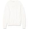 Amazon Essentials Men’s Cable Knit Long-Sleeve Crewneck Sweater, 100% Cotton, Big & Tall Options Available(Ivory)