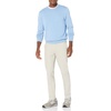 Amazon Essentials Men’s Cable Knit Long-Sleeve Crewneck Sweater, 100% Cotton, Big & Tall Options Available(Light Blue Heather)