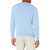 Amazon Essentials Men’s Cable Knit Long-Sleeve Crewneck Sweater, 100% Cotton, Big & Tall Options Available(Light Blue Heather)