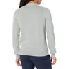 Amazon Essentials Men’s Cable Knit Long-Sleeve Crewneck Sweater, 100% Cotton, Big & Tall Options Available(Light Grey Heather)