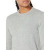 Amazon Essentials Men’s Cable Knit Long-Sleeve Crewneck Sweater, 100% Cotton, Big & Tall Options Available(Light Grey Heather)