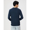 Amazon Essentials Men’s Cable Knit Long-Sleeve Crewneck Sweater, 100% Cotton, Big & Tall Options Available(Navy)