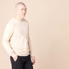 Amazon Essentials Men’s Cable Knit Long-Sleeve Crewneck Sweater, 100% Cotton, Big & Tall Options Available(Oatmeal Heather)