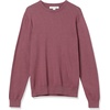 Amazon Essentials Men’s Cable Knit Long-Sleeve Crewneck Sweater, 100% Cotton, Big & Tall Options Available(Plum)