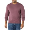 Amazon Essentials Men’s Cable Knit Long-Sleeve Crewneck Sweater, 100% Cotton, Big & Tall Options Available(Plum)