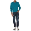 Amazon Essentials Men’s Cable Knit Long-Sleeve Crewneck Sweater, 100% Cotton, Big & Tall Options Available(Teal Blue Heather)