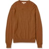 Amazon Essentials Men’s Cable Knit Long-Sleeve Crewneck Sweater, 100% Cotton, Big & Tall Options Available(Toffee Brown)