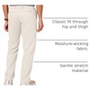 Amazon Essentials Men’s Classic-Fit Moisture-Wicking Stretch Golf Pants with Active Waistband (Available in Big & Tall)(Stone)