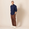 Amazon Essentials Men’s Classic-Fit Wrinkle-Resistant Flat-Front Stretch Chino Pant(Brown)