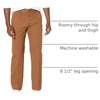 Amazon Essentials Men’s Classic-Fit Wrinkle-Resistant Flat-Front Stretch Chino Pant(Dark Khaki Brown)