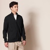 Amazon Essentials Men’s Full-Zip Cotton Sweater(Black)