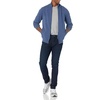 Amazon Essentials Men’s Full-Zip Cotton Sweater(Blue Heather)