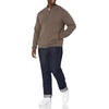 Amazon Essentials Men’s Full-Zip Cotton Sweater(Brown Heather)