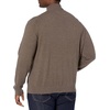Amazon Essentials Men’s Full-Zip Cotton Sweater(Brown Heather)