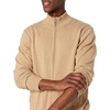 Amazon Essentials Men’s Full-Zip Cotton Sweater(Camel Heather)