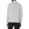 Amazon Essentials Men’s Full-Zip Cotton Sweater(Light Grey Heather)