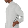 Amazon Essentials Men’s Full-Zip Cotton Sweater(Light Grey Heather)