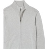 Amazon Essentials Men’s Full-Zip Cotton Sweater(Light Grey Heather)