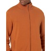 Amazon Essentials Men’s Full-Zip Cotton Sweater(Rust)