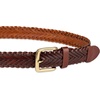 Amazon Essentials Men’s Fully Adjustable Braided Casual Dress Belt(Brown)