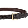 Amazon Essentials Men’s Fully Adjustable Braided Casual Dress Belt(Dark Brown)