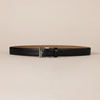 Amazon Essentials Men’s Leather Belt with Metal Buckle, Classic Work Style(Black)